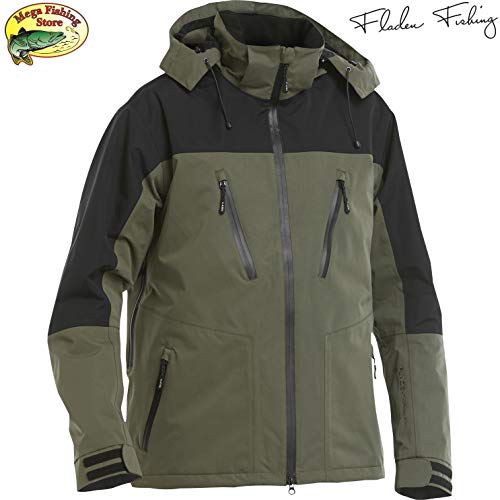 Fladen Outdoor Authentic 2.0 Angel Anzug - Grün-Schwarz - Jacke + Hose - Wasserdicht Atmungsaktiv Winddicht - Angelanzug… – Bild 3