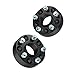 1.25 inch 5x4.75 to 5x4.75 Hubcentric Wheel Spacers with Lip (70.5mm Bore, Metric 12x1.5 Studs Nuts) Compatible with Chevy Blazer Camaro Corvette S10 GMC S15 Jimmy - Black Adapters, Pack of 2