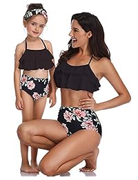 Trajes de baño para damaes de talle alto, trajes de baño familiares, trajes de baño para mamá e hija, conjuntos de bikini