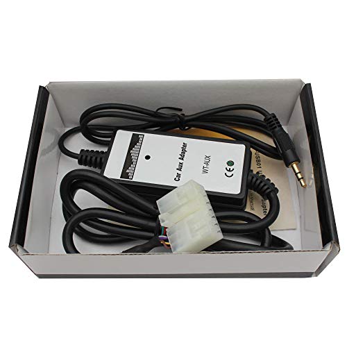 Auxillary Adapter,Wyness AUX Car MP3 Player Radio Interface AUX in Adapte 3.5mm for Toyota (5+7) 4Runner Camry Corolla Highlander RAV4 Tacoma Yaris Lexus IS200 GS300 LS430 RX300