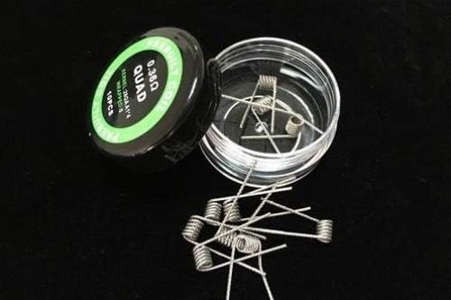 Prebuilt Coils with Free Japanese Cotton (Quad 0.36Ω)
