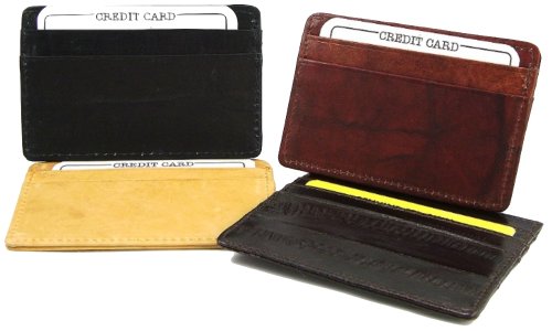 Leather Card Holder (Black),Black,One Size