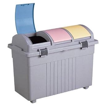 Amazon Co Jp テラモト エコ3分別ゴミボックス カラー 100l Ds 193 100 0 産業 研究開発用品