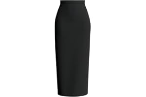 Verdusa Women's High Waist Long Pencil Skirt Work Slim Bodycon Skirts Party Club Night Out