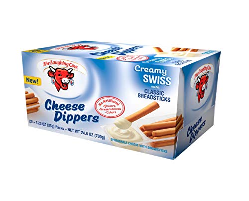 Laughing Cow Original Swiss Cheese Dippers with Breadsticks, 1.23 Ounce -- 20 per case.