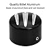 Amazicha Black Front Axle Nut Cover Axle Caps for Harley Softail Electra Road Glides Sportster