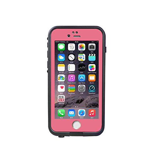 Bigtree1981 Waterproof Case Cover for Apple IPhone 6 6s Dirtproof Snowproof Shockproof Skin Phone Shell with Rugged Protection(Pink)
