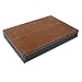 KINGFOM Pu Leather Desk Organizer Tray, 4 Compartment Office Storage Supplies Stationery Drawer Tray, Nightstand Bedside Tray for Key, Wallet, Watch, Coin, Phone Valet Tray Stackable