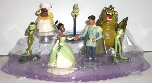 DISNEY PRINCESS AND THE FROG CAKE TOPPERS FIGURINE SET 7