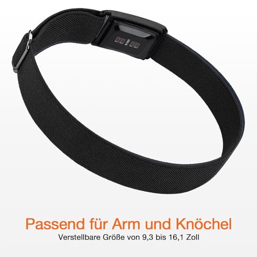 NewJourney Stretch Nylon Bicep Strap Compatible with Whoop 5.0 Bicep Band, Soft Breathable Nylon Adjustable Bracelet with Case for Whoop 5.0 One Peak MG/LIFE (ECG Not Support)