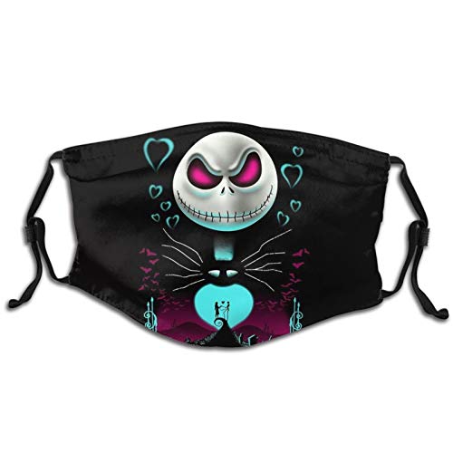 Jack Skellington Mascarilla para niños a prueba de viento Anti-reutilizable Cómodo pasamontañas transpirable