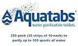 Aquatabs Water Purification Tablets Deluxe 250-Count