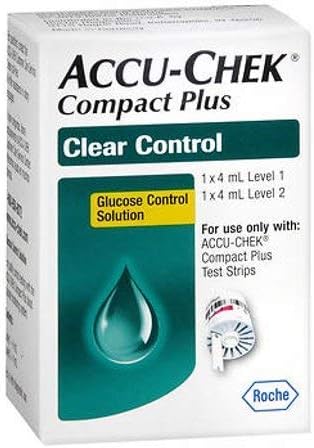 Accu-Chek Compact Plus Glucose Control Solution - 1 EA, Pack of 2