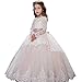 Sittingley Vintage Princess Floral Lace 2017 Long Sleeves Flower Girls Dresses