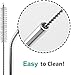 Stainless Steel Straws, Reusable Metal Straws, Yeti Straws, ECO Friendly, Set of 4, Brush and Pouch Included