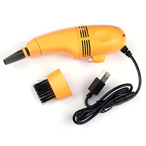 DZT1968 New USB Vacuum Cleaner Designed For Cleaning Computer Keyboard Phone Use (Yellow)