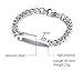 VNOX WARFARIN Bracelet Stainless Steel Medical Alert ID Bracelet for Unisex 8