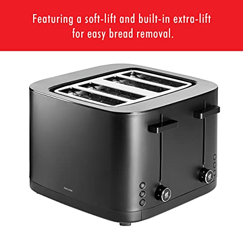 ZWILLING Enfinigy Cool Touch Toaster 4 Slice with Extra Wide 1.5" Slots