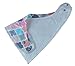 Happy bébé Baby Bandana Drool Bibs (4-Pack) Absorbent Organic Cotton Bibs for Girls, Colorful Designs, Ultra Soft & Adjustable, 3 months