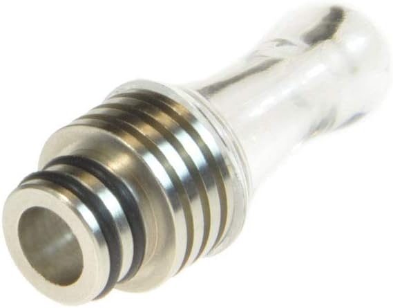 Armerah Round Heatsink 3 in 1 510 Drip Tip eCig Mouthpiece Tall/Narrow PC/Steel Single Clear - Image 4