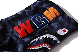 EXXE&OYYO Men's Shark Hoodie,Cotton Material Shark