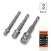 KSEIBI 103479 Power Driver Extension Socket Adapter Set, 1/4", 1/2" and 3/8", 3 Piece primary