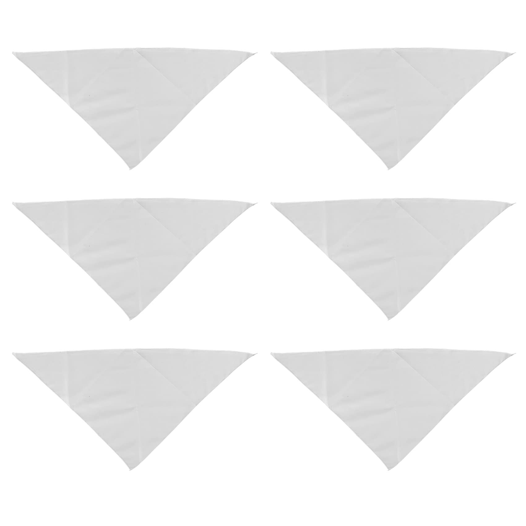 Folceretsc 6 Pcs Sublimation Blank Pet Bandana Heat Transfer Washable DIY Triangle Dog Scarf Bibs Kerchief for Puppy Cats