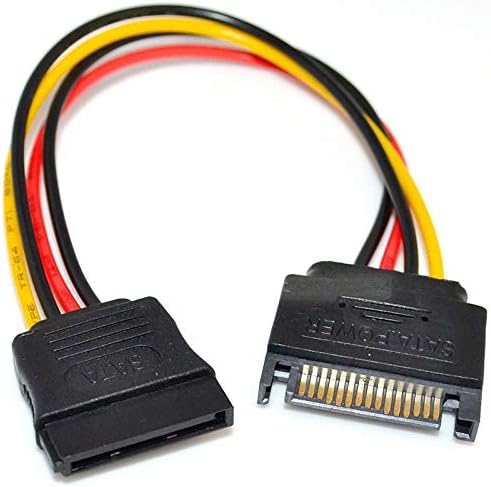 PremiumCord Power Cable for HDD Serial ATA Extension 16 cm, multicoloured