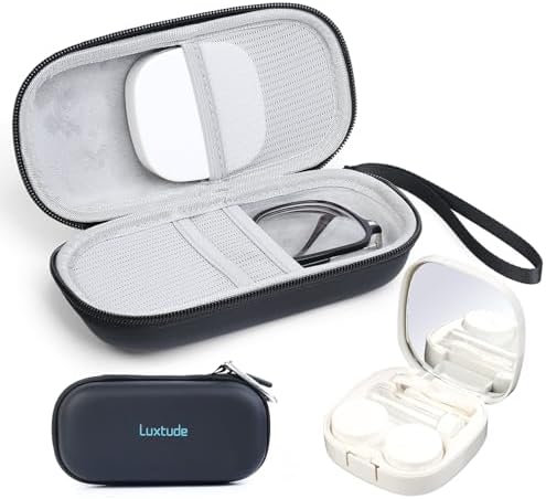 Amazon.com: alladaga Double Use 2 in 1 Portable Glasses Case Set