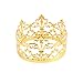 Fasmov 4 Pcs Mini Prinrcess Gold Crown Cake Topper for Wedding Birthday Party Cake Decoration (Gold)