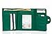 Big Skinny Women's Trixie Tri-Fold Slim Wallet, Holds Up to 30 Cards, Verdant Green