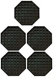 Update International DT-6X6 Octagonal Plastic Drip Tray, 6 by 6-Inch (7-Quart - 5 pcs)