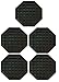 Update International DT-6X6 Octagonal Plastic Drip Tray, 6 by 6-Inch (7-Quart - 5 pcs)