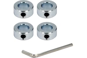 Befenybay 4pcs 5/8" Bore Shaft Collar Lock Collar Zinc Plated Solid Steel with Set Screw