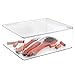 mDesign BBQ Grill Accessories Organizer Box for Cooking Utensils - Large, Clear