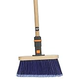 SWOPT Premium Multi-Surface Angle Broom - 48" Comfort Grip Wooden Handle - EVA Foam Comfort Grip Provides Stability & Comfort - Handle Interchangeable with All SWOPT Products