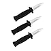 Forum Novelties 3 Pics, Disappearing Dagger Retractable Magic Knife Flexible Fake Plastic Blade 3 Trick Costume Toy