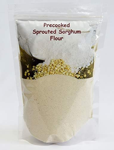 VR Organics Pre Cooked Sprouted Flour 750 g | No Preservatives, No Added Flavours | Gluten Free | Add with Smoothies and Dosa Batter | Natural Immunity Booster (Sprouted - Jowar, 750 GR)
