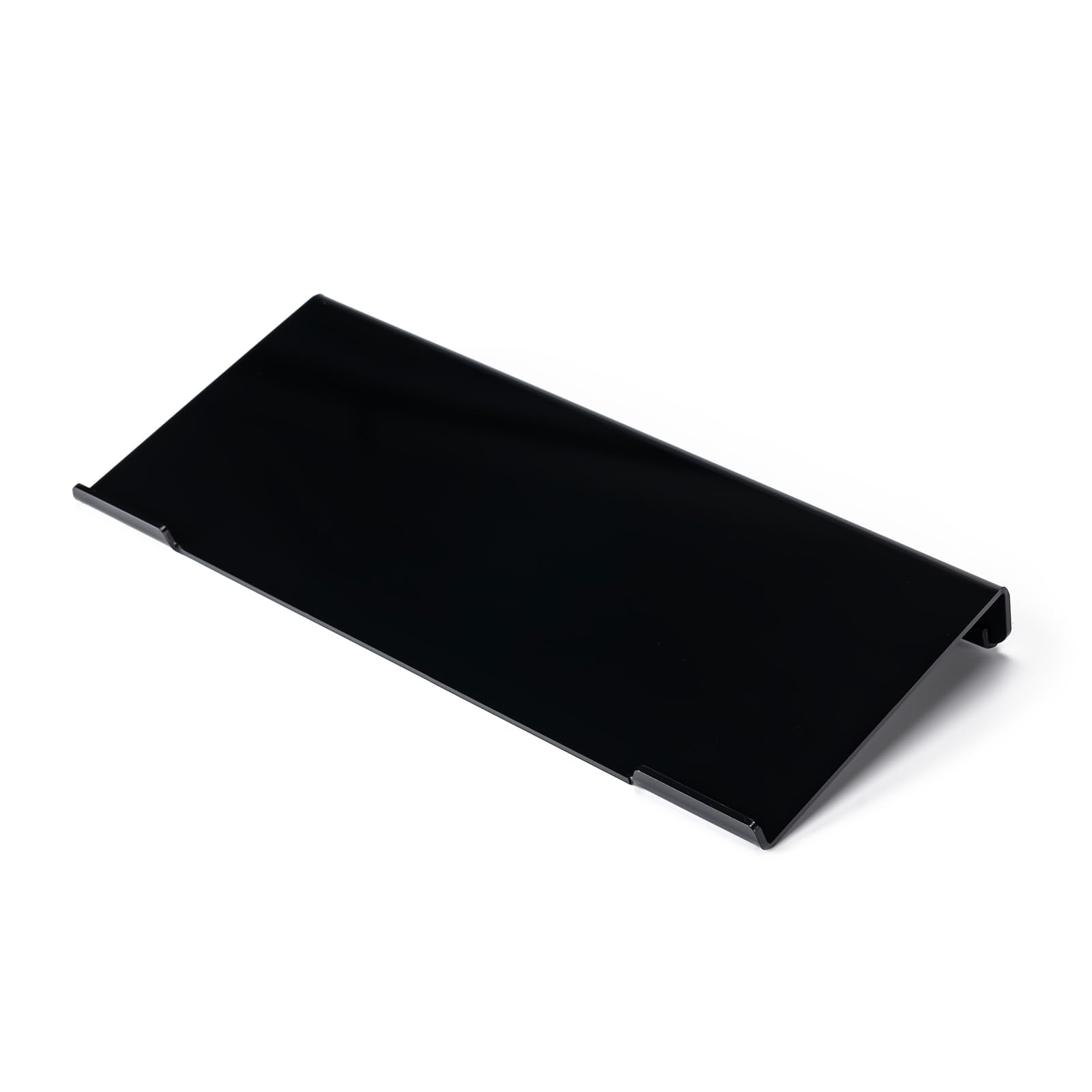 Photo 1 of BOOMIBOO Black Acrylic Tilted Computer Keyboard Holder for Ergonomic Typing, Keyboard Stand with Silicone Anti-Slip Strip,11.8 x 5.1 Inch Keyboard Tray for 78 Keys Keyboard