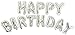 UP Celebrations-Birthday Banner, Happy Birthday Banner, Birthday Balloons, Birthday Decorations, Balloon for Birthday, Foil Happy Birthday Balloons, Balloon Decorations, Balloon Banner (Silver, 16in)
