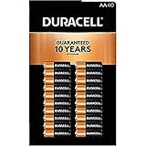 Duracell MN1500 Duralock Copper Top Alkaline AA Batteries - 40 Pack