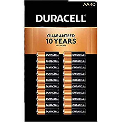 Duracell - CopperTop AA Alkaline Batteries - long lasting, all-purpose Double A battery for household and business - 40 Count