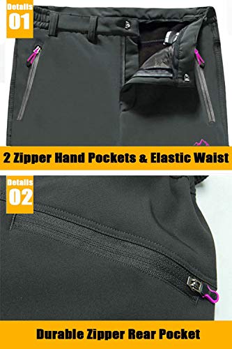 image for MAGCOMSEN Snowboarding Pants Women Fleece Pants Women Skiing Pants Hik