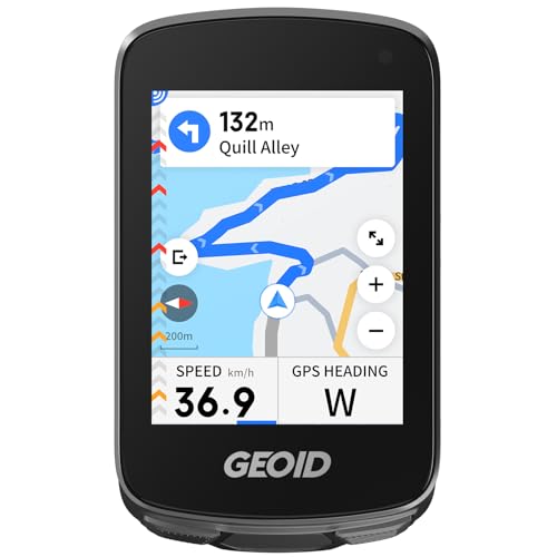 GEOID CC700 Pro GPS Bike Computer Touchscreen 2.8 Inch with Full Maps - Wireless GPS Bike Odometer with Card Navigation, IPX7 Waterproof