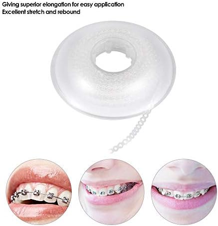 Proto Cool 1Pc High Strength Dental Rubber Spool Elastic Ultra Power Chains Transparent Color Continuous Size Dental Orthodontics Materials