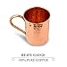 The Kicking Mule Authentic Handcrafted Moscow Mules Copper Mugs - 100% Pure 16oz Hammered Cup - Best Mug for Beer, Cocktails, Water and other Ice Cold Drinks