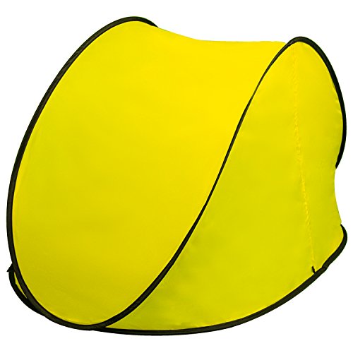 Pluto Yellow Beach Tent: Protect Your Baby From the Sun. Quick Up Pop-Up Tent Canopy System for Kids. Easy-Up Cabana for Outdoor Activities, Great Sunshade Solution Protects Also From Rain & Breeze - Thumbnail 3