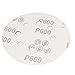 Uxcell a16031000ux1151 5inch Dia 600 Grit 8 Holes Sanding Paper Disc Sandpaper (Pack of 50)