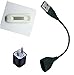 Smaier Colorful Replacement Silicone and Metal Clip Holder for Fitbit One + USB Charging Cable + Wall Charger