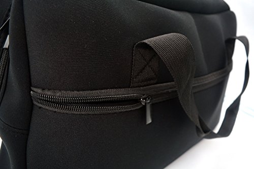 Orchidtent Portable Travel Storage Carrying Case Cover Skin Pouch Bags for Bose SoundTouch 30 Series III Wireless Music System with Handle Straps and Adapter Power Pocke(Black)